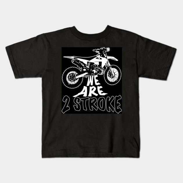 2 Stroke Motocross Kids T-Shirt by gungsan